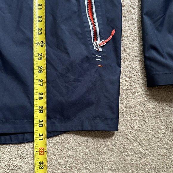 Decathlon Tribord Windbreaker Women’s XL Windproof Jacket Full Zip Hooded Blue - Picture 9 of 13